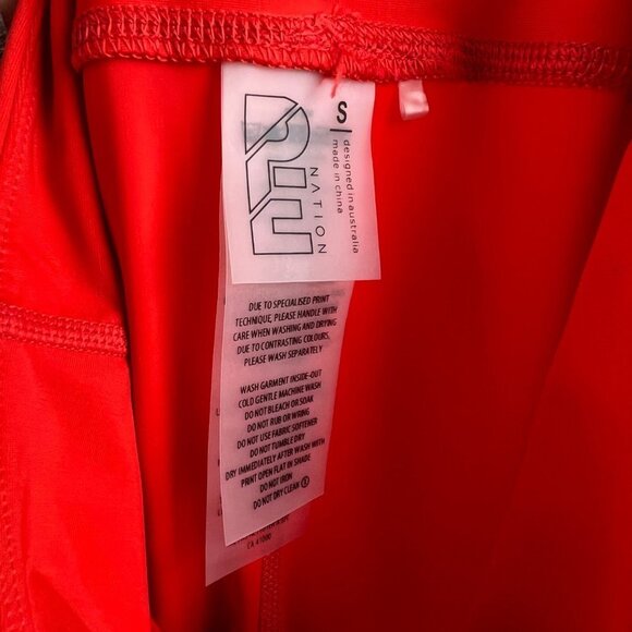 PE NATION Cutshot Legging in Red and Orange, Size Small - Picture 7 of 8
